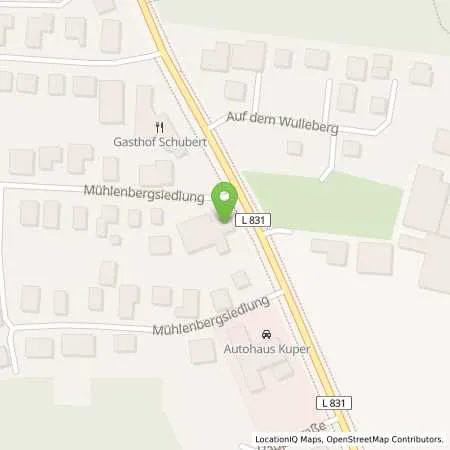 Standortübersicht der Tankstelle Autohaus Kuper GmbH&Co. KG in 26169 Markhausen