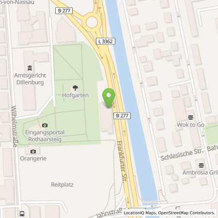 Standortübersicht der Benzin-Super-Diesel Tankstelle: Shell Dillenburg Frankfurter Str. 175 in 35683, Dillenburg