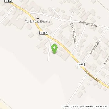 Standortübersicht der Tankstelle Helmut Hitzer GmbH in 31089 Duingen