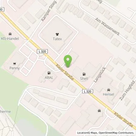 Standortübersicht der Tankstelle Shell Kaltenkirchen Kieler Str. 40 in 24568 Kaltenkirchen