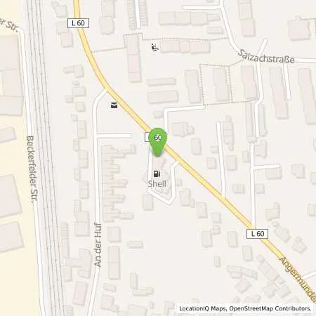 Standortübersicht der Tankstelle Shell Duisburg Angermunder Str 136 in 47269 Duisburg
