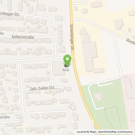 Standortübersicht der Tankstelle AVIA Munderkingen in 89597 Munderkingen