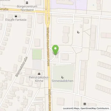 Standortübersicht der Tankstelle AVIA Karlsruhe-Nordweststadt in 76187 Karlsruhe