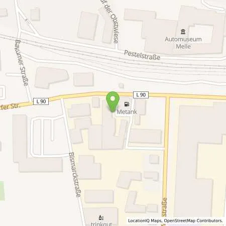 Standortübersicht der Tankstelle TS Melle, Oldendorfer Straße in 49324 Melle