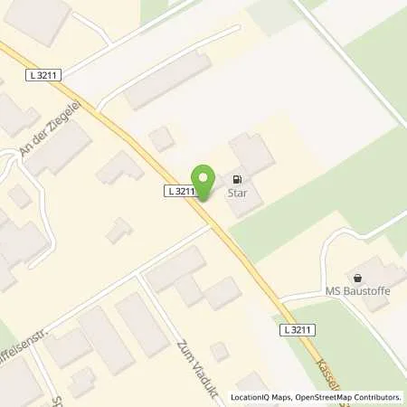 Standortübersicht der Tankstelle star Tankstelle in 34289 Zierenberg