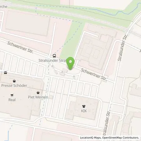 Standortübersicht der Tankstelle Supermarkt-Tankstelle BIELEFELD SCHWERINER STR. 4 in 33605 BIELEFELD