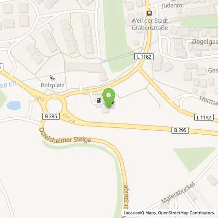 Standortübersicht der Tankstelle JET WEIL DER STADT GRABENSTR. 2 in 71261 WEIL DER STADT