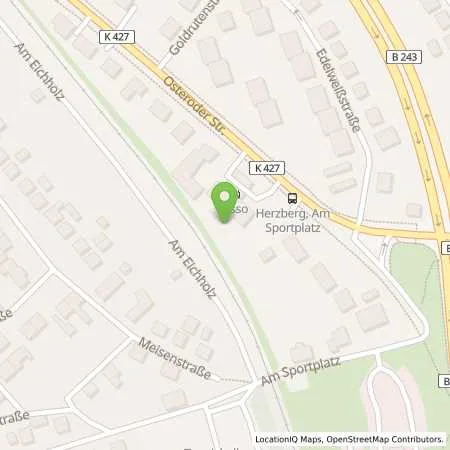 Standortübersicht der Tankstelle Esso Tankstelle in 37412 HERZBERG