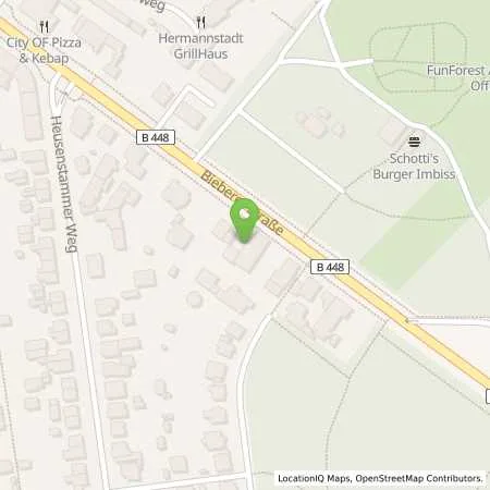 Standortübersicht der Tankstelle JET OFFENBACH BIEBERER STR. 255 in 63071 OFFENBACH