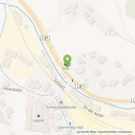 Standortübersicht der Tankstelle AVIA Ottenhöfen in 77883 Ottenhöfen