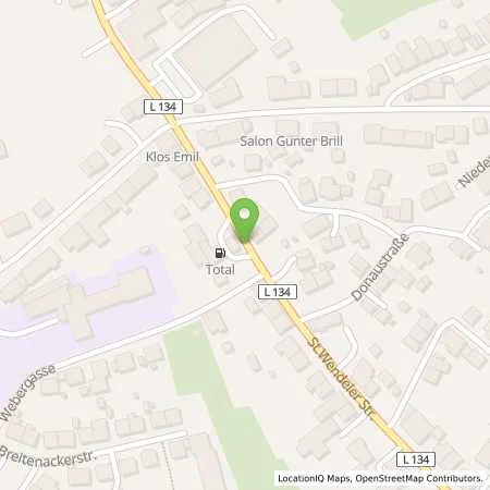 Standortübersicht der Tankstelle TotalEnergies St. Wendel in 66606 St. Wendel