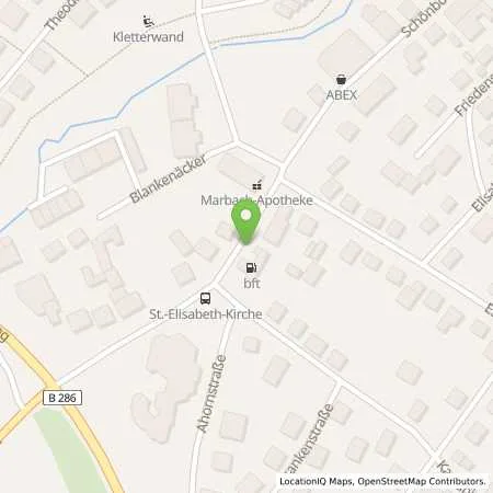 Standortübersicht der Tankstelle Weigand Klaus in 97688 Bad Kissingen (Garitz)