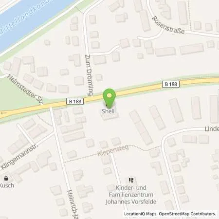 Standortübersicht der Tankstelle Shell Wolfsburg Helmstedter Str. 40 in 38448 Wolfsburg