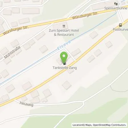 Standortübersicht der Tankstelle Tankstelle Zang in 63875 Mespelbrunn