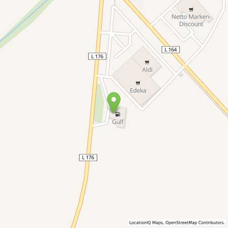 Standortübersicht der Benzin-Super-Diesel Tankstelle: Gulf Röblingen in 06317, Seegebiet Mansfelder Land
