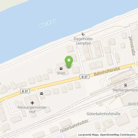 Standortübersicht der Tankstelle Shell Neckargemuend Bahnhofstr. 70 B in 69151 Neckargemuend