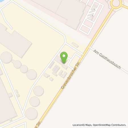 Standortübersicht der Benzin-Super-Diesel Tankstelle: Marktkaufstation Grevenbroich in 41516, Grevenbroich