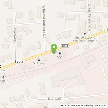 Standortübersicht der Tankstelle Shell Ankum Bersenbruecker Str. in 49577 Ankum