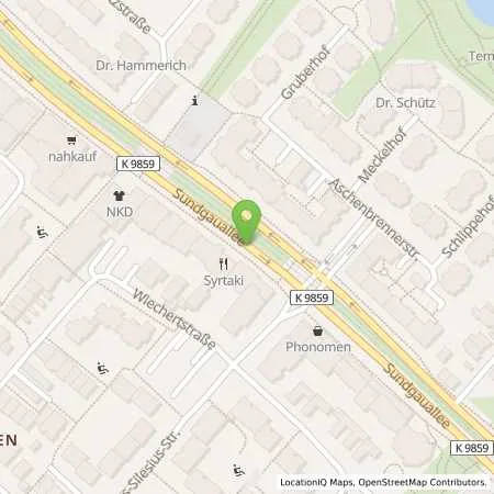 Standortübersicht der Tankstelle Esso Tankstelle in 79114 FREIBURG