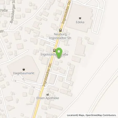 Standortübersicht der Tankstelle JET NEUBURG INGOLSTAEDTER STR. 30 in 86633 NEUBURG