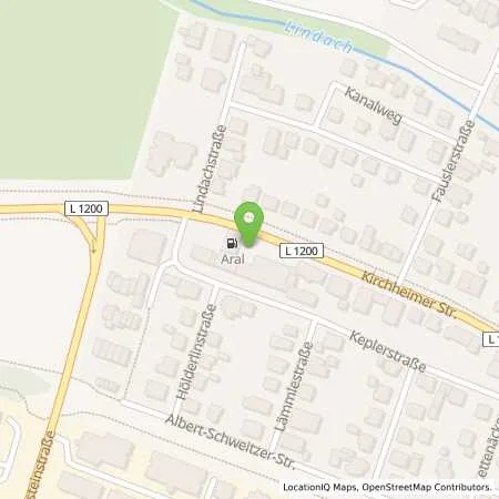 Standortübersicht der Tankstelle Aral Tankstelle in 73230 Kirchheim