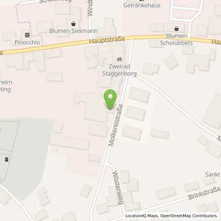 Standortübersicht der Tankstelle TS Werlte in 49757 Werlte