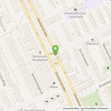 Standortübersicht der Tankstelle Esso Tankstelle in 68199 MANNHEIM