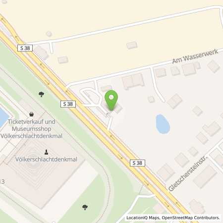 Standortübersicht der Benzin-Super-Diesel Tankstelle: TotalEnergies Leipzig in 04299, Leipzig