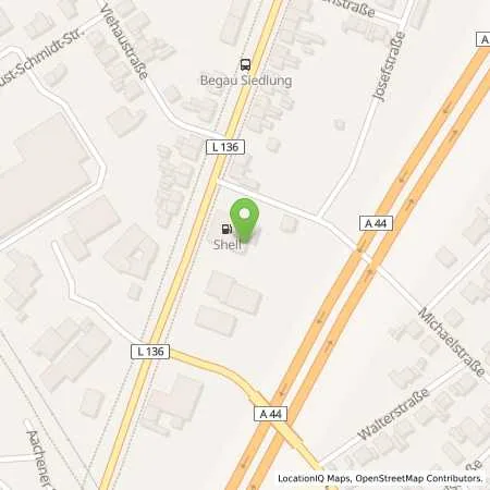 Standortübersicht der Tankstelle Shell Alsdorf Höngen Aachener Str. 107 in 52477 Alsdorf Höngen