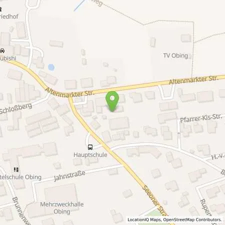 Standortübersicht der Tankstelle OBING - SEEONERSTRASSE 1 in 83119 Obing