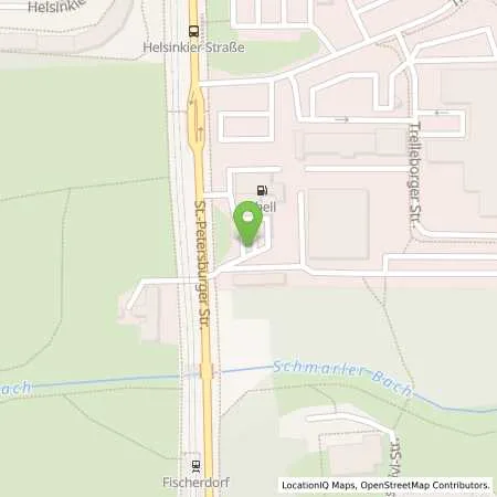 Standortübersicht der Tankstelle Shell Rostock Sankt-Petersburger Str. in 18107 Rostock