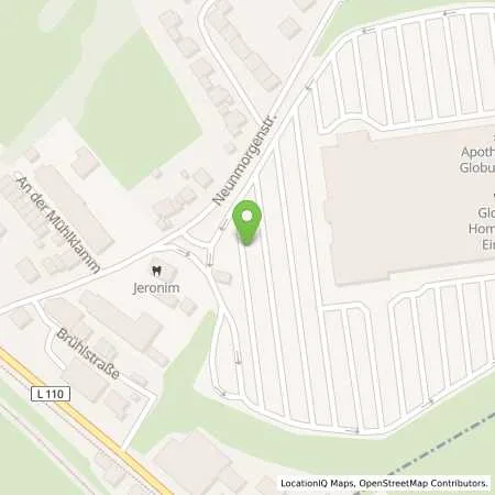 Standortübersicht der Tankstelle Globus Handelshof GmbH & Co. KG Betriebsstätte Einöd in 66424 Homburg