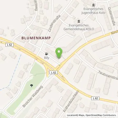 Standortübersicht der Tankstelle Tankstelle Bily GmbH & CO KG in 45478 Muelheim an der Ruhr