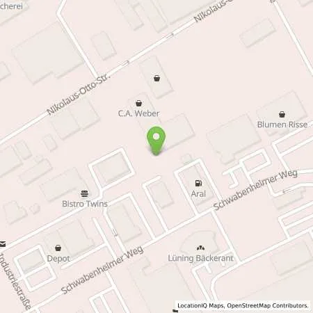 Standortübersicht der Tankstelle Supermarkt-Tankstelle BAD KREUZNACH SCHWABENHEIMER WEG in 55543 BAD KREUZNACH