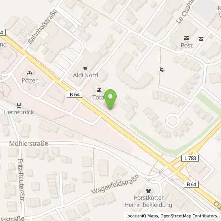 Standortübersicht der Tankstelle Elan Herzebrock in 33442 Herzebrock