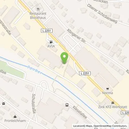 Standortübersicht der Tankstelle BAG Creglingen in 97993 Creglingen