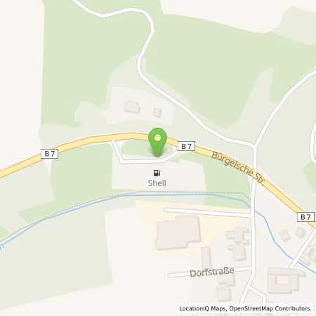 Standortübersicht der Tankstelle Shell Jena Buergelsche Str. 2 in 07751 Jena