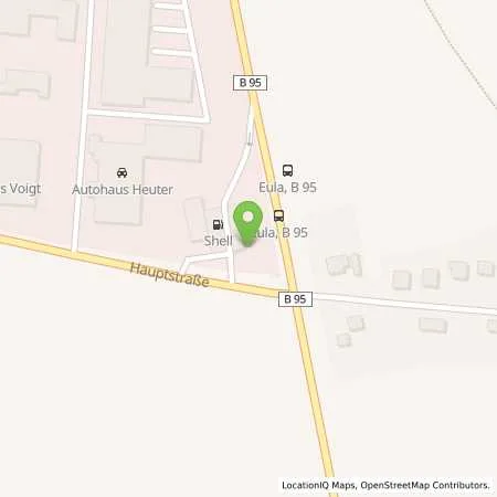 Standortübersicht der Tankstelle Shell Borna Gewerbegebiet Eula West 1 in 04552 Borna