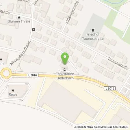 Standortübersicht der Tankstelle Calpam Tankstelle in 65835 Liederbach