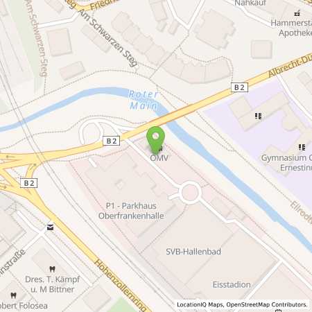Standortübersicht der Benzin-Super-Diesel Tankstelle: Bayreuth Albrecht-Dürer-Strasse 1/2 in 95448, Bayreuth