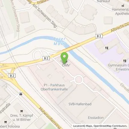 Standortübersicht der Tankstelle Bayreuth Albrecht-Dürer-Strasse 1/2 in 95448 Bayreuth