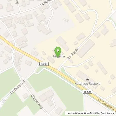 Standortübersicht der Tankstelle BLAUFELDEN, IM RIEDLE in 74572 Blaufelden