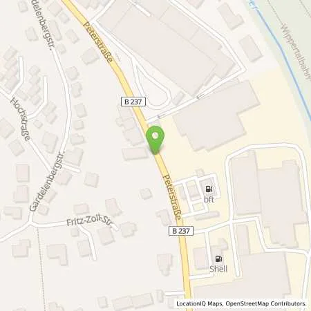 Standortübersicht der Tankstelle Bischoff & Vielhauer GmbH in 42499 Hückeswagen