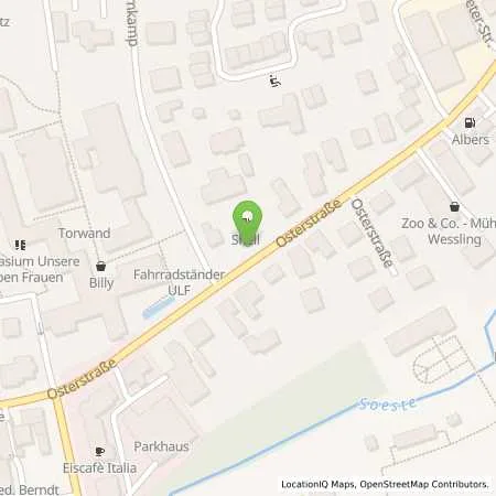 Standortübersicht der Tankstelle Shell Cloppenburg Osterstr. 57 in 49661 Cloppenburg