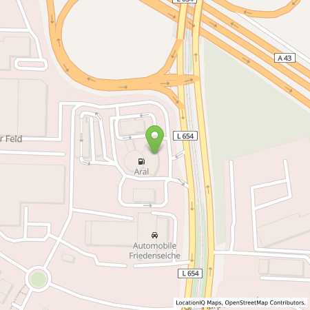 Standortübersicht der Benzin-Super-Diesel Tankstelle: Aral Tankstelle in 44805, Bochum