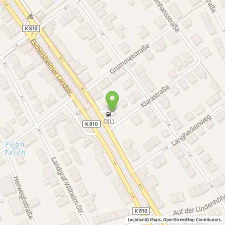 Standortübersicht der Tankstelle OIL! Tankstelle Frankfurt in 60433 Frankfurt