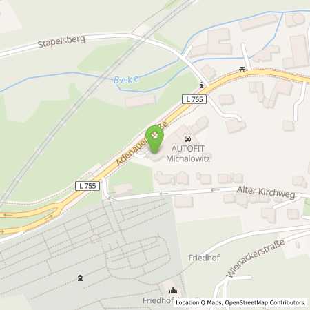 Standortübersicht der Benzin-Super-Diesel Tankstelle: Tankstelle Sauerwald, Altenbeken in 33184, Altenbeken