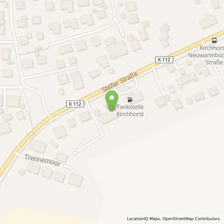 Standortübersicht der Tankstelle Freie Tankstelle Kirchhorst GmbH in 30916 Isernhagen (Kirchhorst)