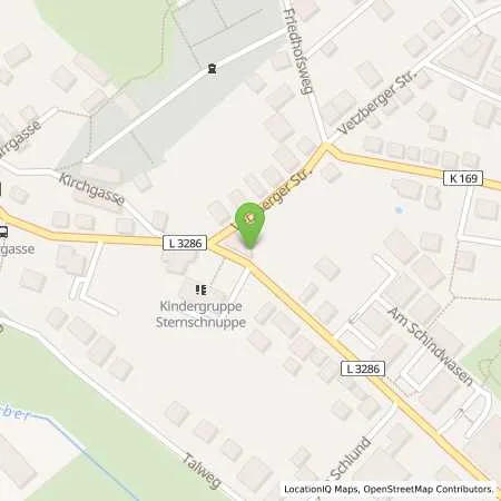 Standortübersicht der Tankstelle Hasselbach Tankstelle in 35444 Biebertal