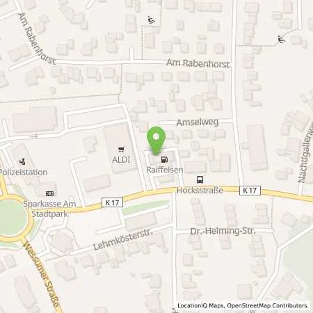 Standortübersicht der Tankstelle Raiffeisen Tankstelle Ahaus in 48683 Ahaus